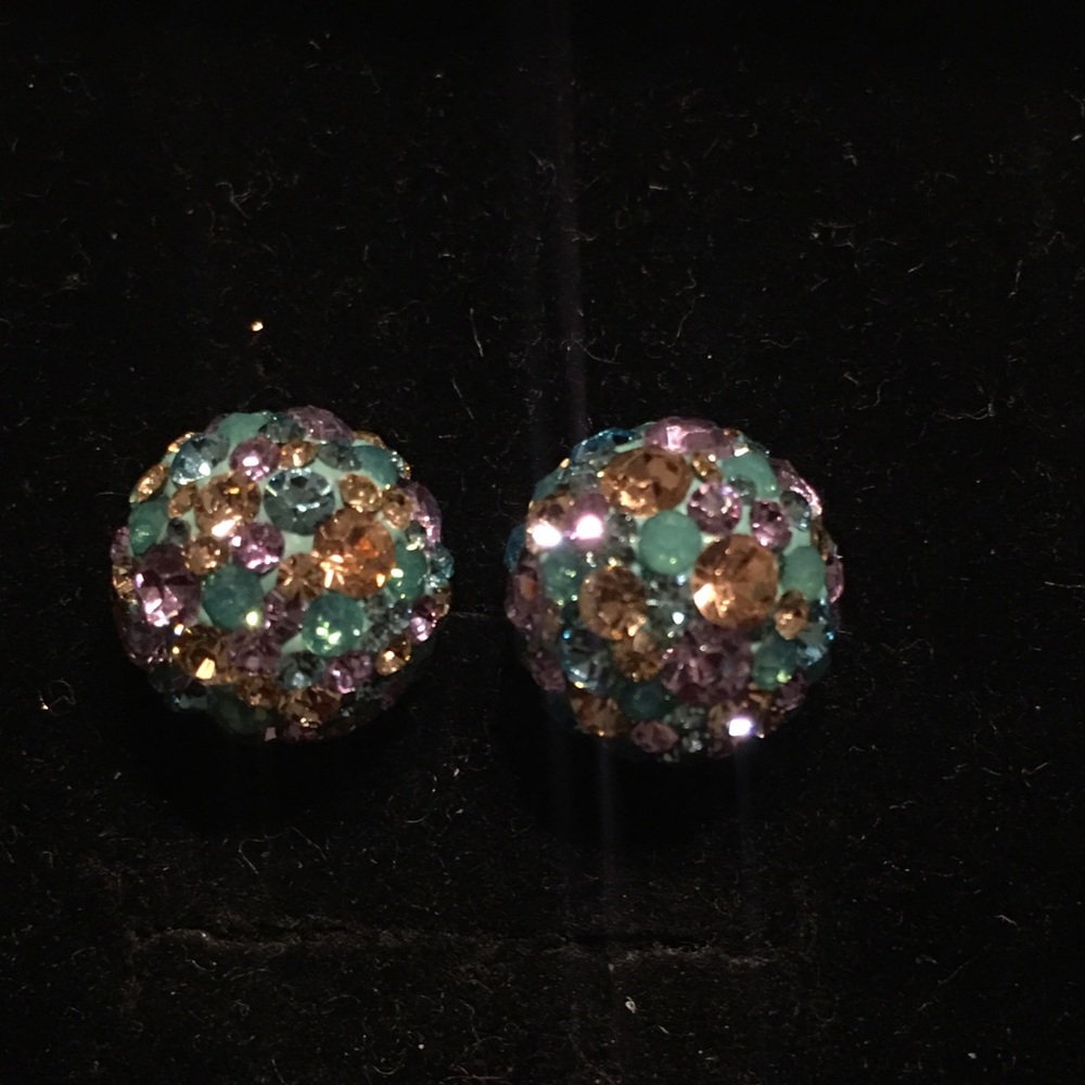 .925 silver earring turquoise crystal